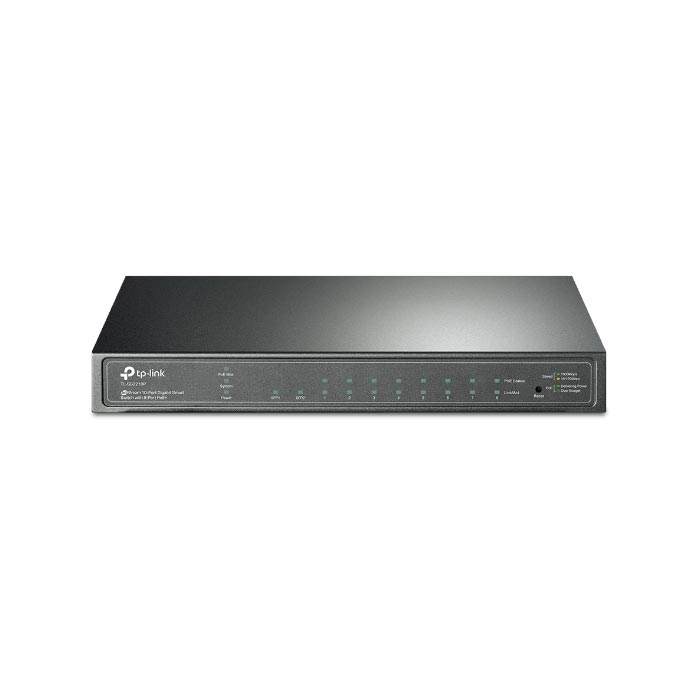 TP-LINK JETSTREAM 10 cổng Gigabit với 8 cổng PoE+ TL-SG2210P