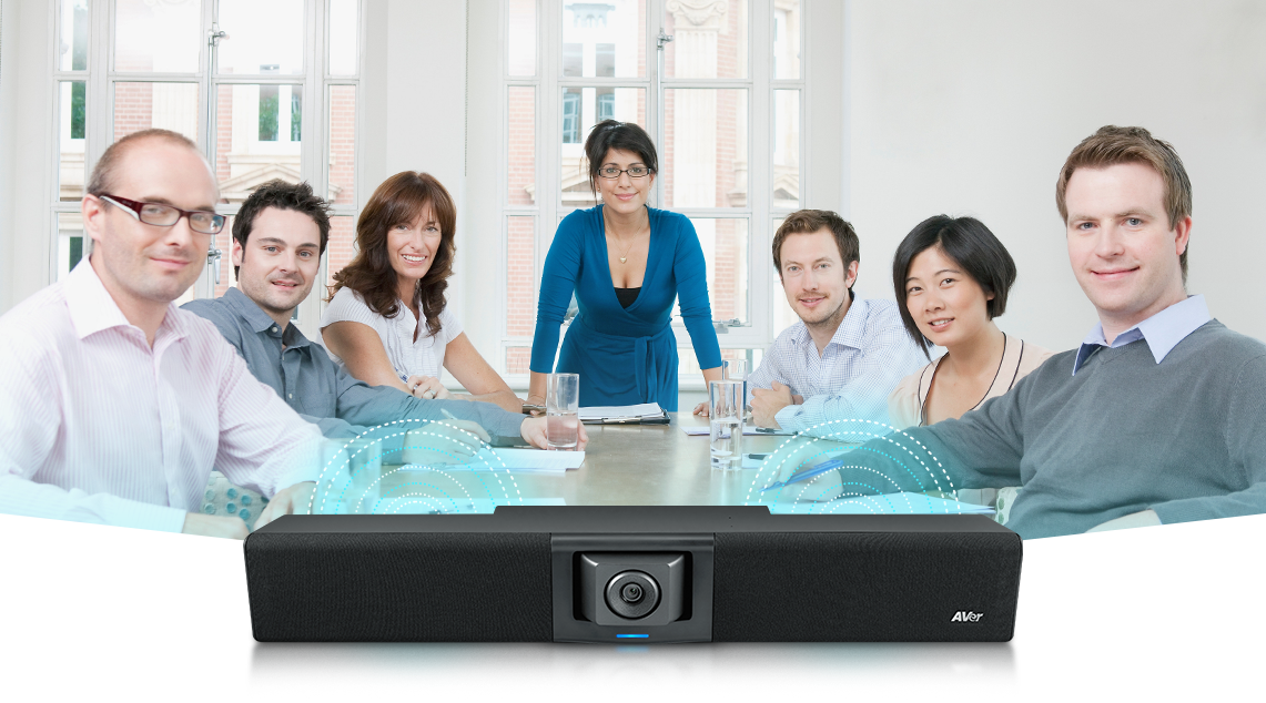 AVer VB342 Pro – Video Bar hội nghị 4K AI cho phòng họp vừa và lớn