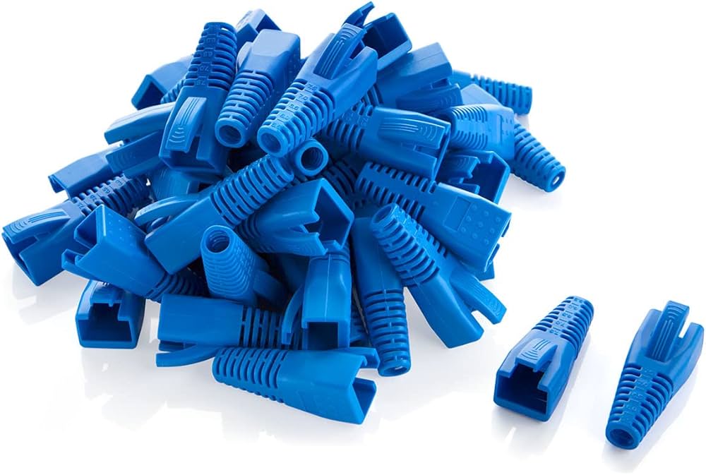 ĐẦU CHỤP DÂY MẠNG Rubber Boot, Blue colour (50pcs per pack)