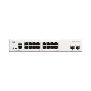 Thiết bị chuyển mạch Cisco C1200-16T-2G sở hữu hạ tầng kết nối mạnh mẽ bao gồm 16 cổng đồng 10/100/1000 Mbps RJ-45