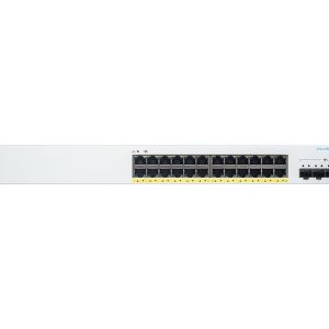 Switch Cisco CBS220-24P-4X-EU là giải pháp chuyển mạch Smart Managed đỉnh cao sở hữu 24 cổng Gigabit Ethernet hỗ trợ cấp nguồn PoE/PoE+